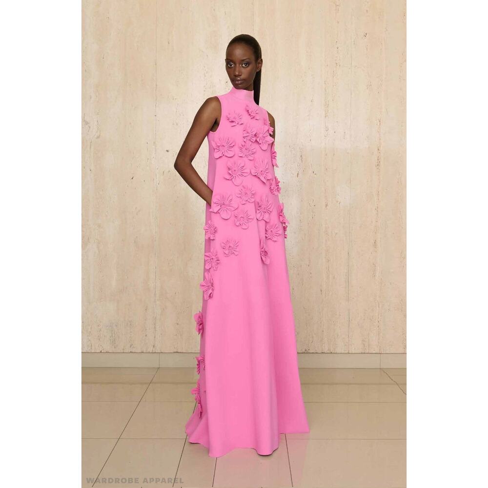 Greta Constantine Quince Gown - M Pink